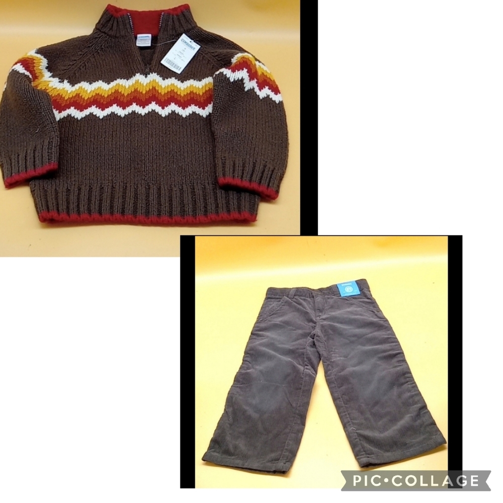 Corduroy Pants & Fall Sweater